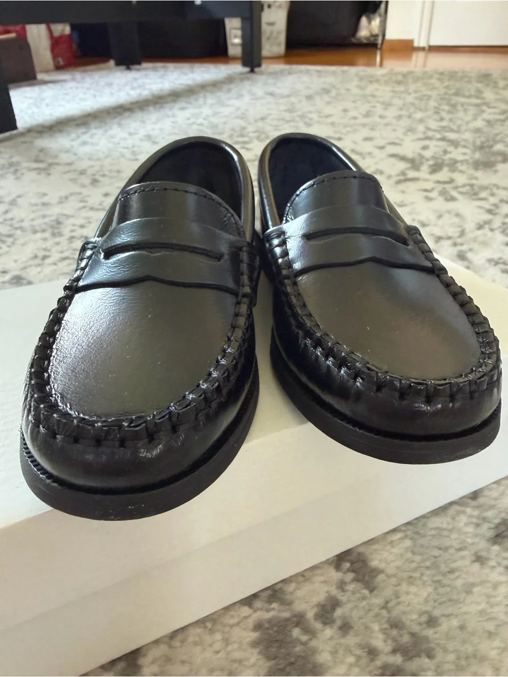 Black Kids Penny Loafers — Dress Shoes